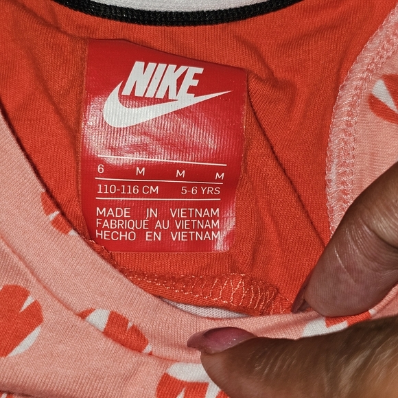 Nike Orange Swoosh Tank Top Lightweight Athletic - Picture 5 of 6